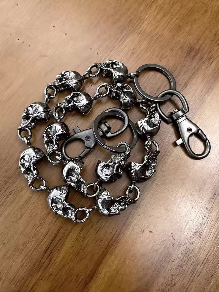 Vintage Goth Punk Heavy Waist Skull Wallet Chain Size ONE SIZE - 3 Thumbnail