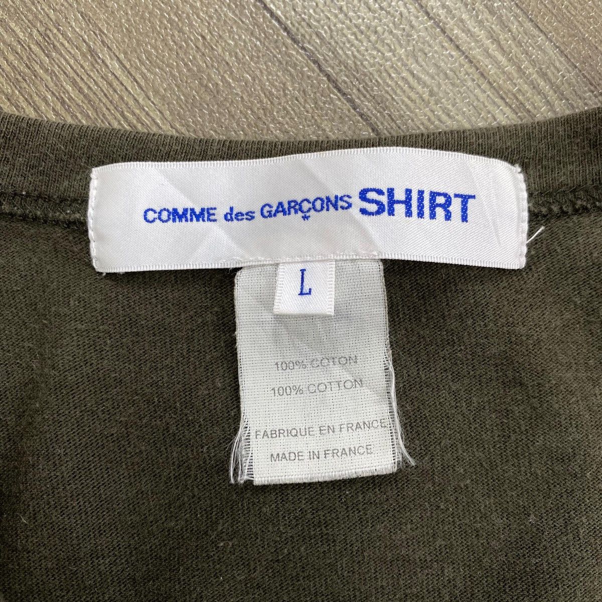 Comme des Garcons Vintage Comme Des Garcons Tshirt CDG Pocket Army Tee Size US L / EU 52-54 / 3 - 7 Thumbnail