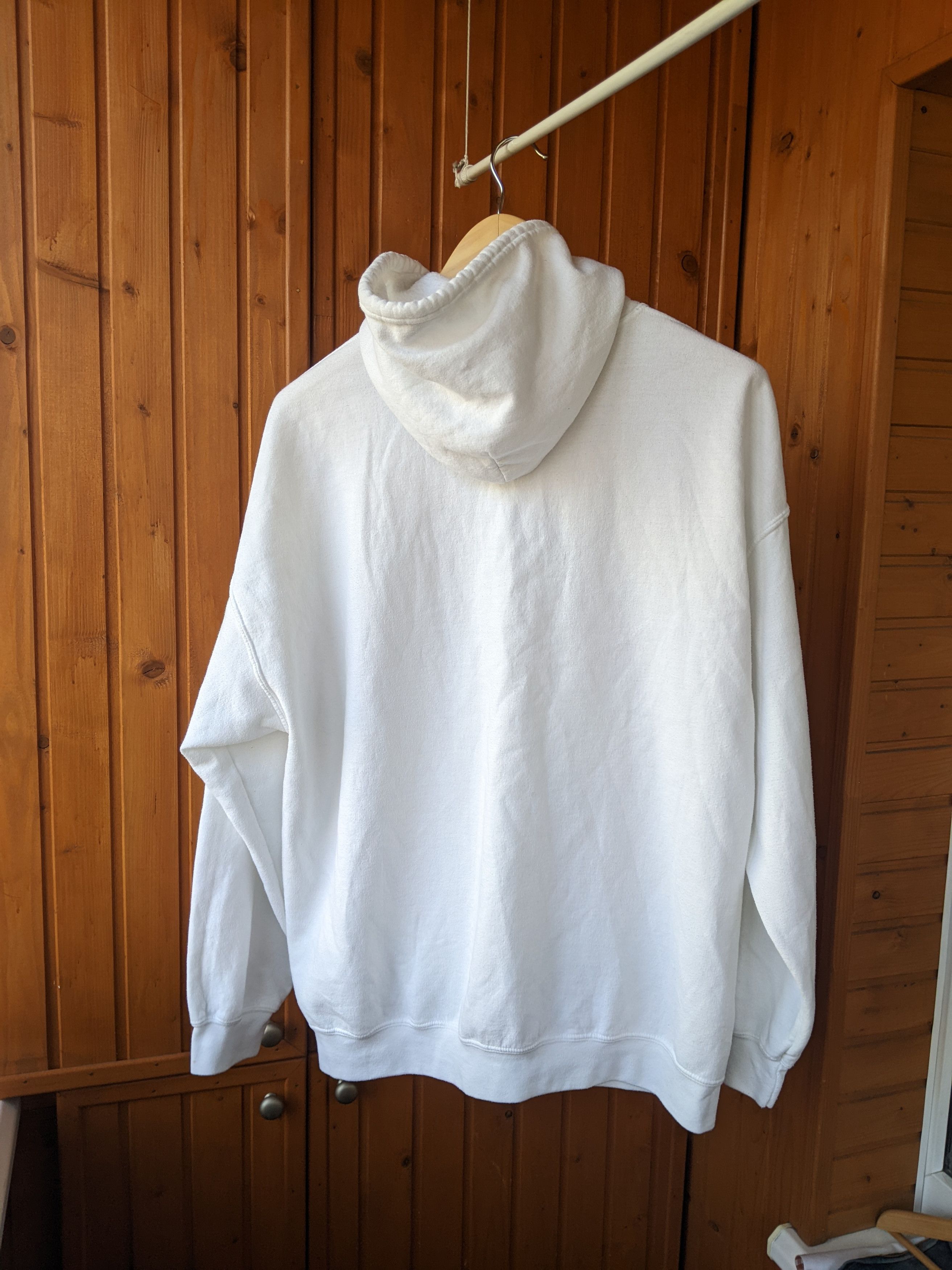 Japanese Brand Marushka White Zip Hoodie Handprint Lake Michigan Unsalted Size US XL / EU 56 / 4 - 4 Thumbnail