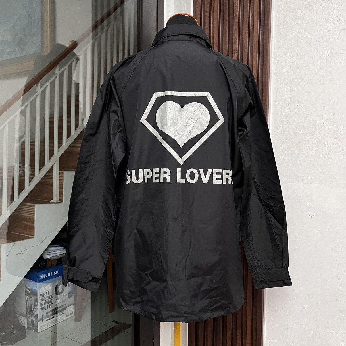 Hysteric Glamour × Japanese Brand Windbreaker Super Lover"s Rock Japan Big Logo (UNISEX) Size US L / EU 52-54 / 3 - 1 Thumbnail
