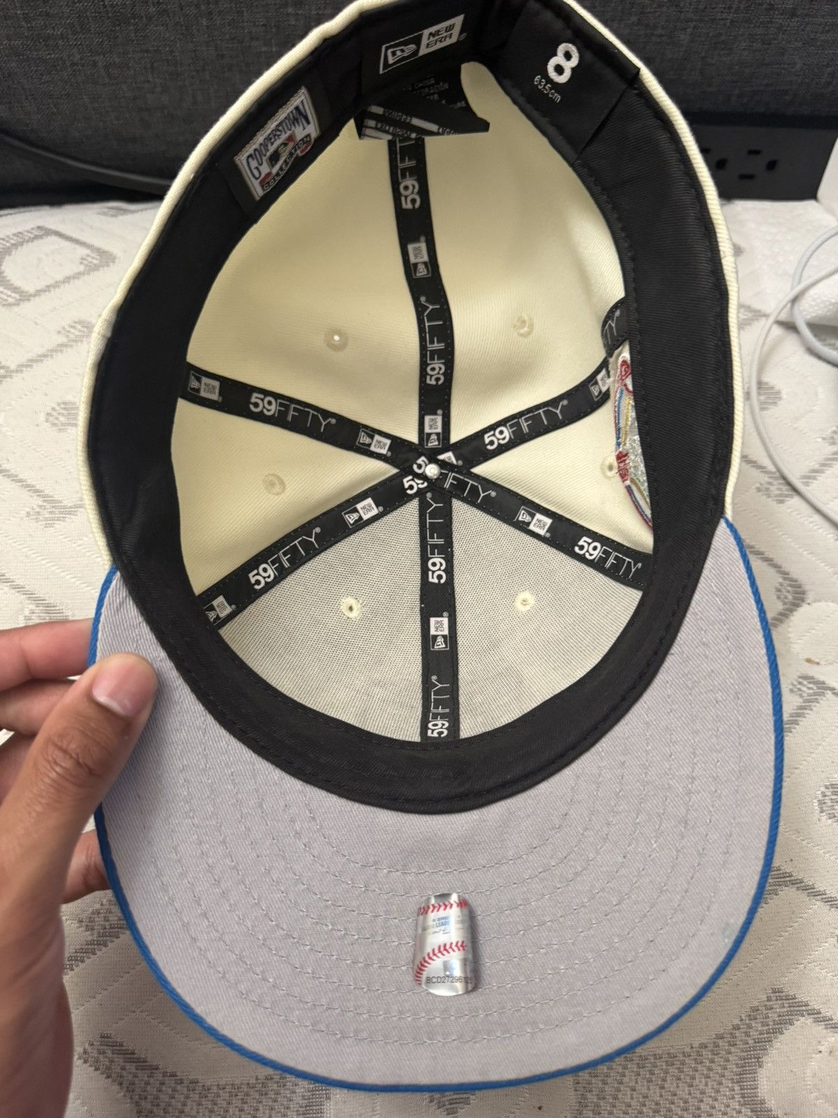 New Era Offwhite Phillies New Era Cap Size ONE SIZE - 4 Thumbnail