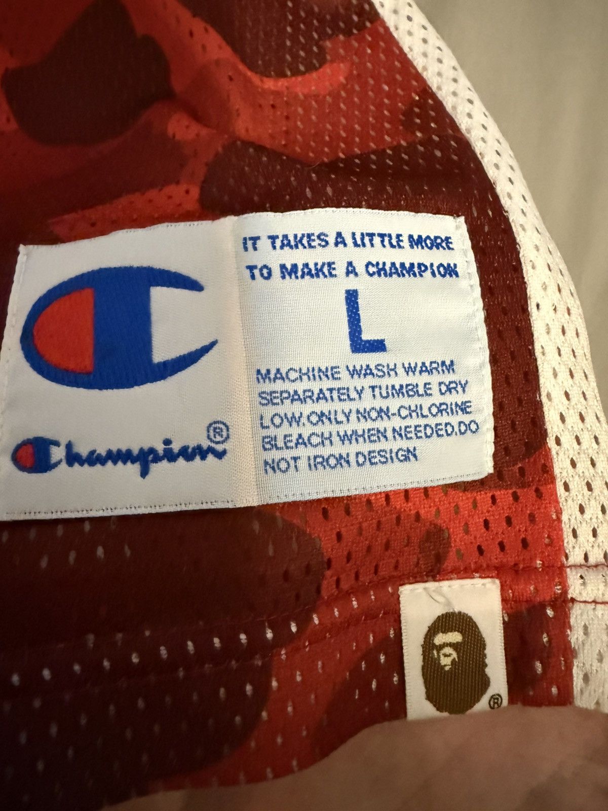 Bape × Champion Bape Champion Basketball Jersey Size US L / EU 52-54 / 3 - 4 Thumbnail
