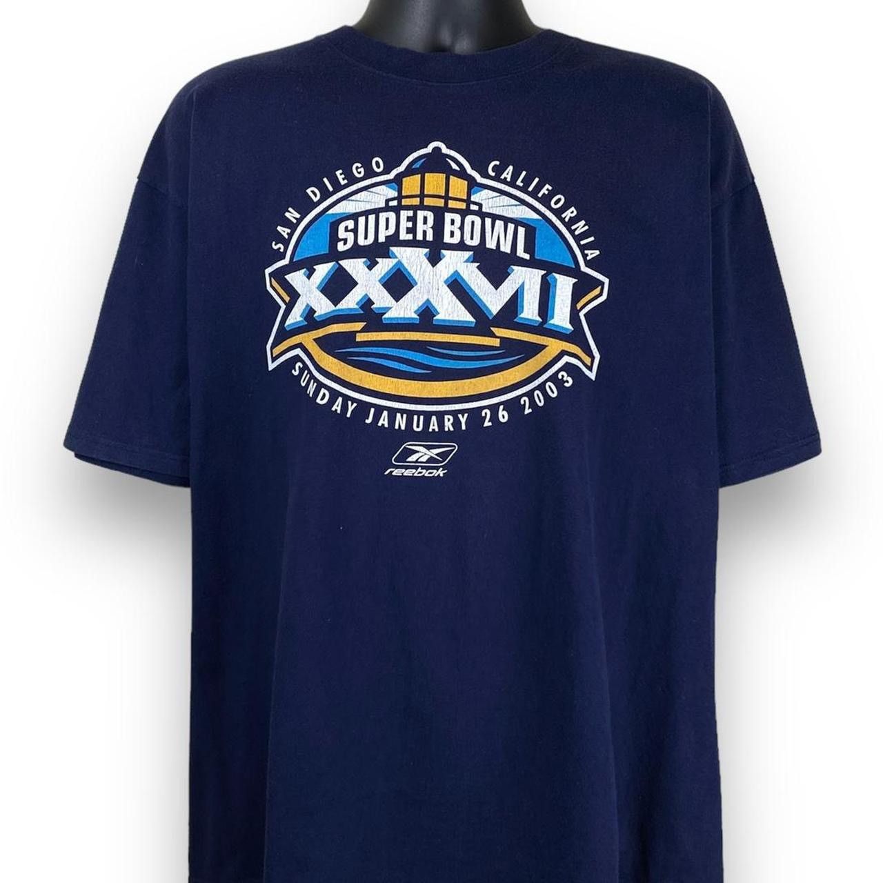 Reebok × Vintage Vintage Reebok NFL Super Bowl Football Sports Tee Tshirt Size US L / EU 52-54 / 3 - 1 Thumbnail