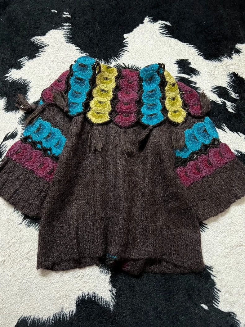 Kenzo KENZO Ruffled fringe patchwork cardigan coat Size S / US 4 / IT 40 - 6 Thumbnail