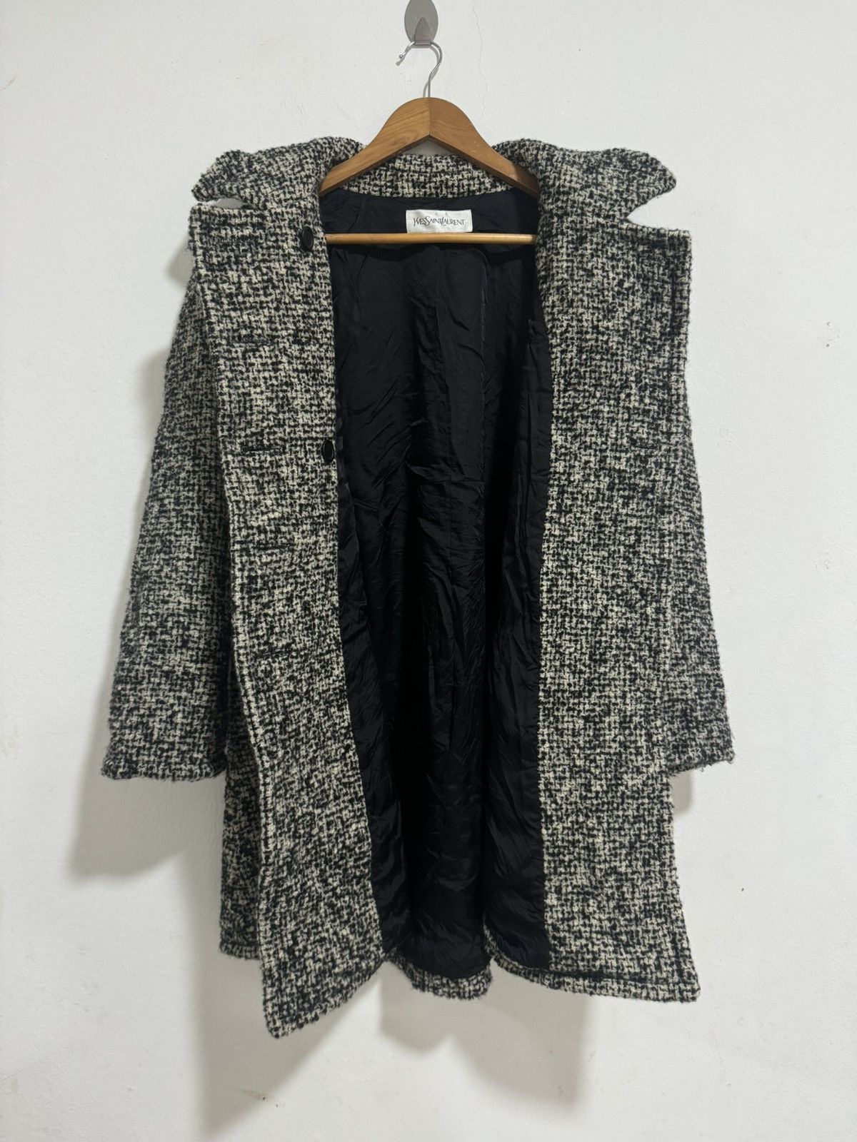 Designer × Vintage × Yves Saint Laurent Yves Saint Laurent Wool Knitted Jacket Size US S / EU 44-46 / 1 - 9 Thumbnail