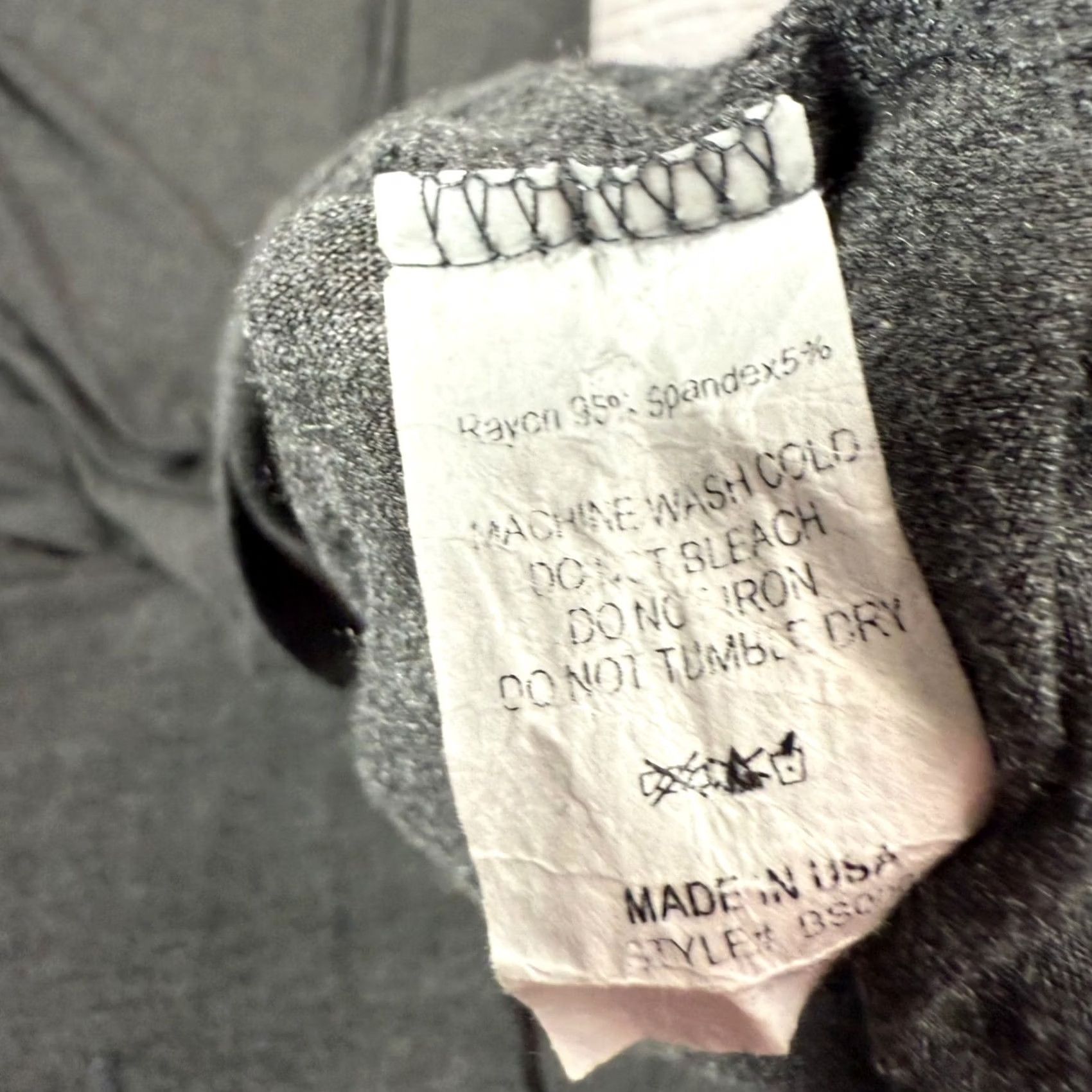 Vintage Bitsalt Womens Dress Strapless Midi A-Line Gray Size L Rayon Spandex Blend Size L / US 10 / IT 46 - 6 Thumbnail