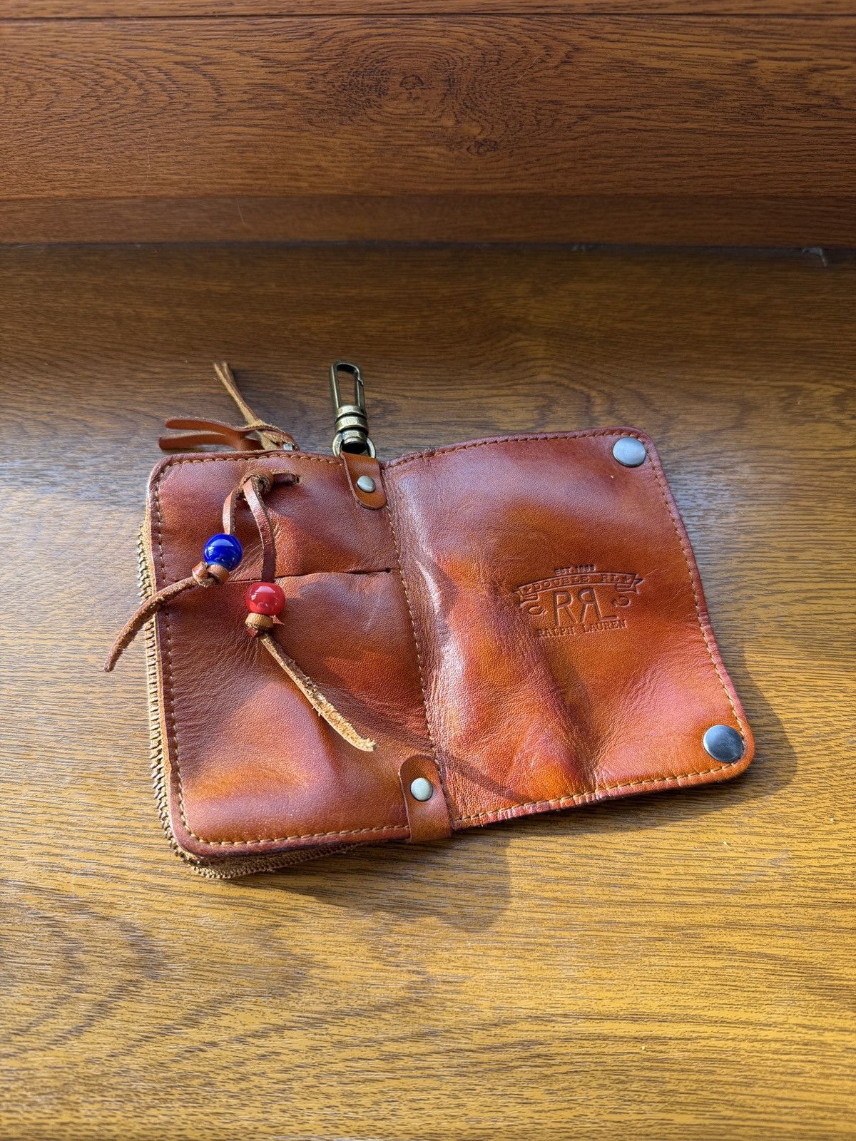 Ralph Lauren Double RL Leather Wallet RRL Western Wallet Size ONE SIZE - 4 Thumbnail