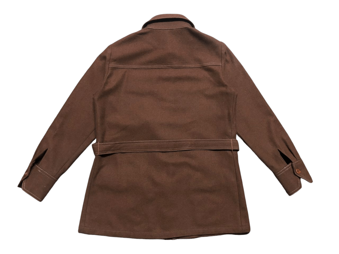 Japanese Brand × Vintage Vintage 70s Aspen Wool blend Belted Jacket brown Size M / US 6-8 / IT 42-44 - 2 Thumbnail