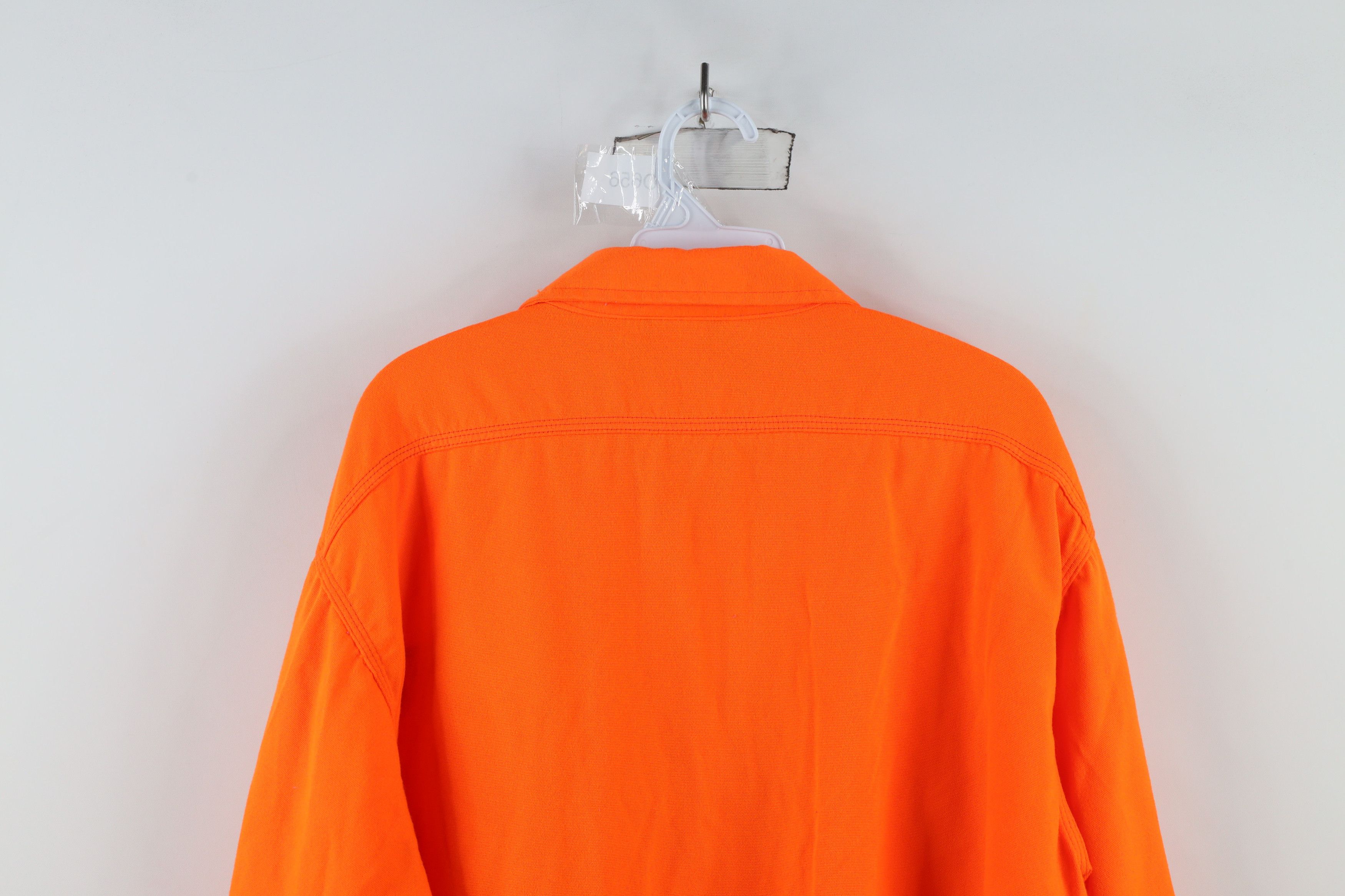Vintage Vintage 90s Streetwear Hunting Button Shirt Blaze Orange USA Size US L / EU 52-54 / 3 - 13 Thumbnail