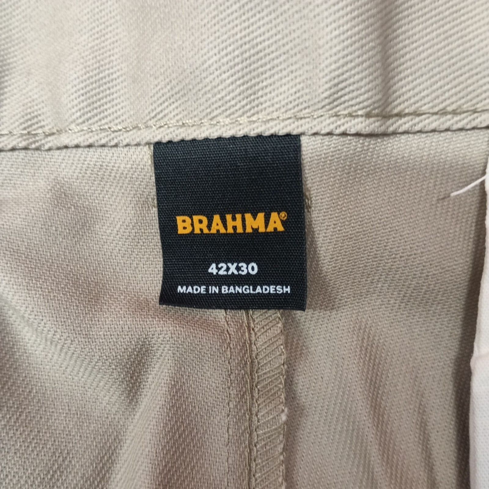 Other Brahma Men's Work Tough Pants Durable Size 42x30 Sandy Taupe Size US 42 / EU 58 - 5 Thumbnail