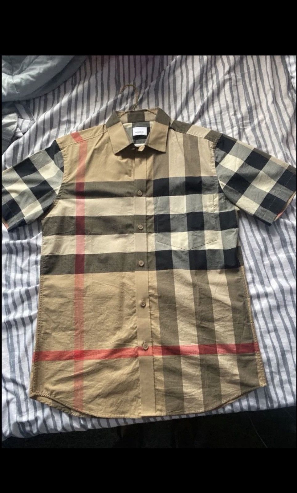Burberry Slim Fit Check Cotton Shirt Size US M / EU 48-50 / 2 - 1 Thumbnail