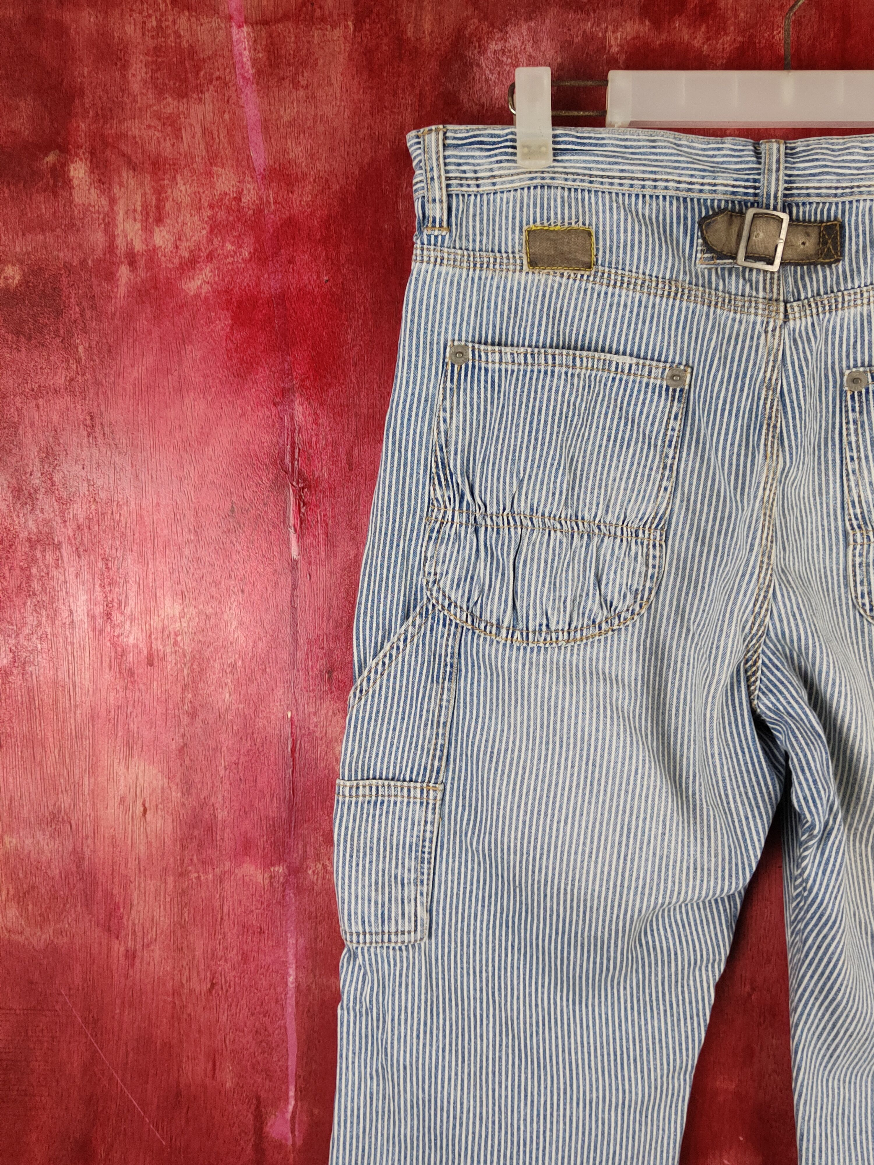 Japanese Brand As know as stripe Blue Faded Distressed Ripped Jeans #S2223 Size US 31 - 8 Thumbnail