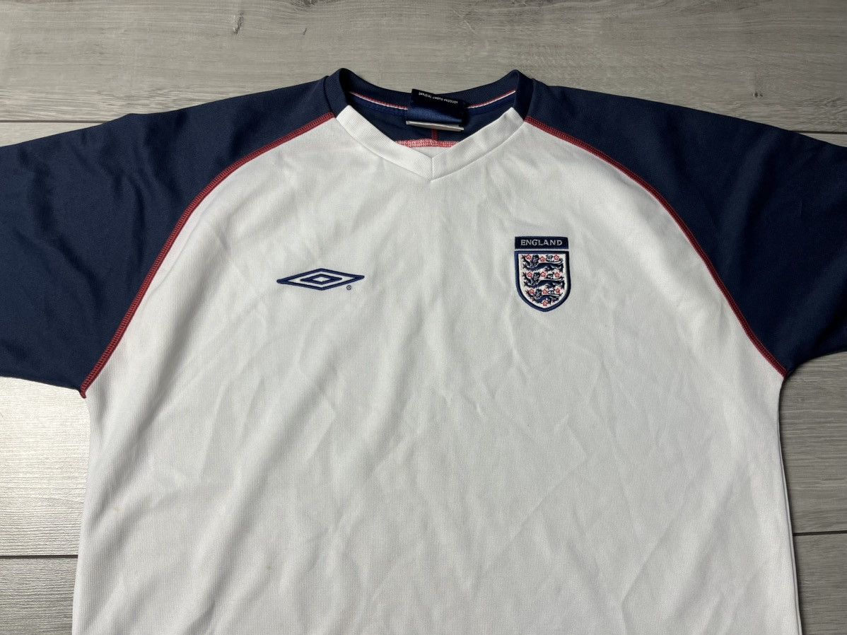 Umbro ENGLAND UMBRO VINTAGE FOOTBALL TRAINING JERSEY SOCCER Size US XL / EU 56 / 4 - 3 Thumbnail