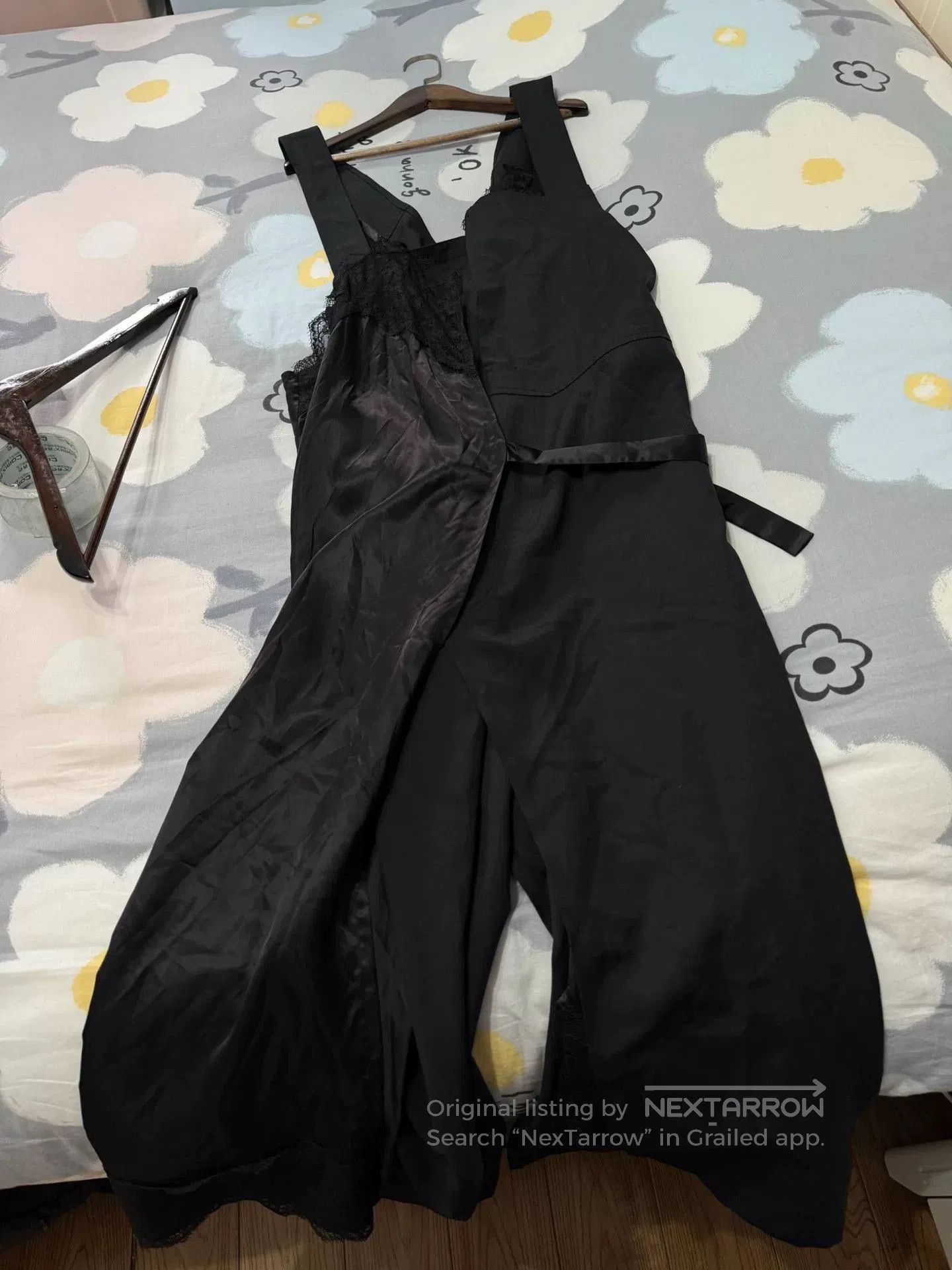 Junya Watanabe Junya Watanabe Black Jumpsuit with Lace Detail. Size 25" / US 0 / IT 36 - 3 Thumbnail