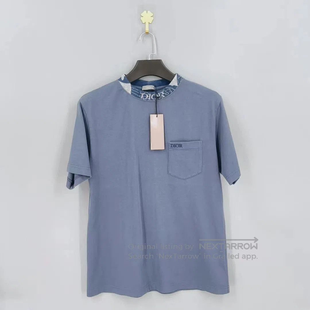 Dior dior floral short sleeve shirt in blue. Size US S / EU 44-46 / 1 - 1 Thumbnail