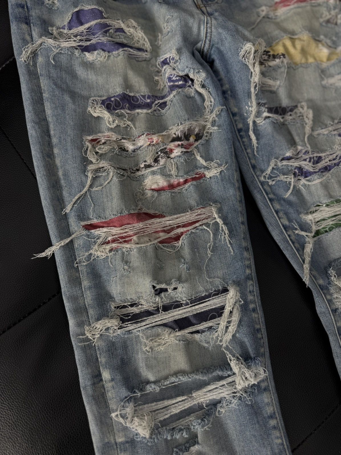 Amiri Amiri Jeans Blue Multicolored Size 36 Pre Owned🧼 Size US 36 / EU 52 - 2 Thumbnail