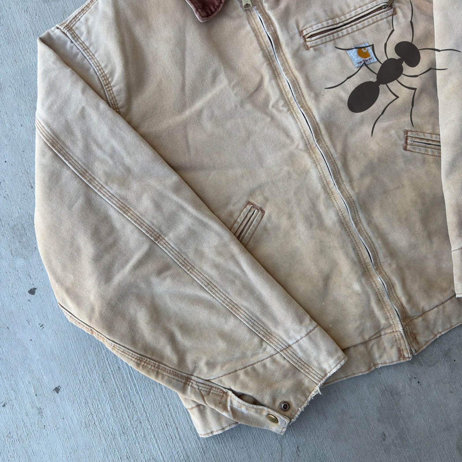 Carhartt × Vintage Vintage Y2K Carhartt RNJ001 Brown detroit BRN work jacket Size US XL / EU 56 / 4 - 2 Thumbnail