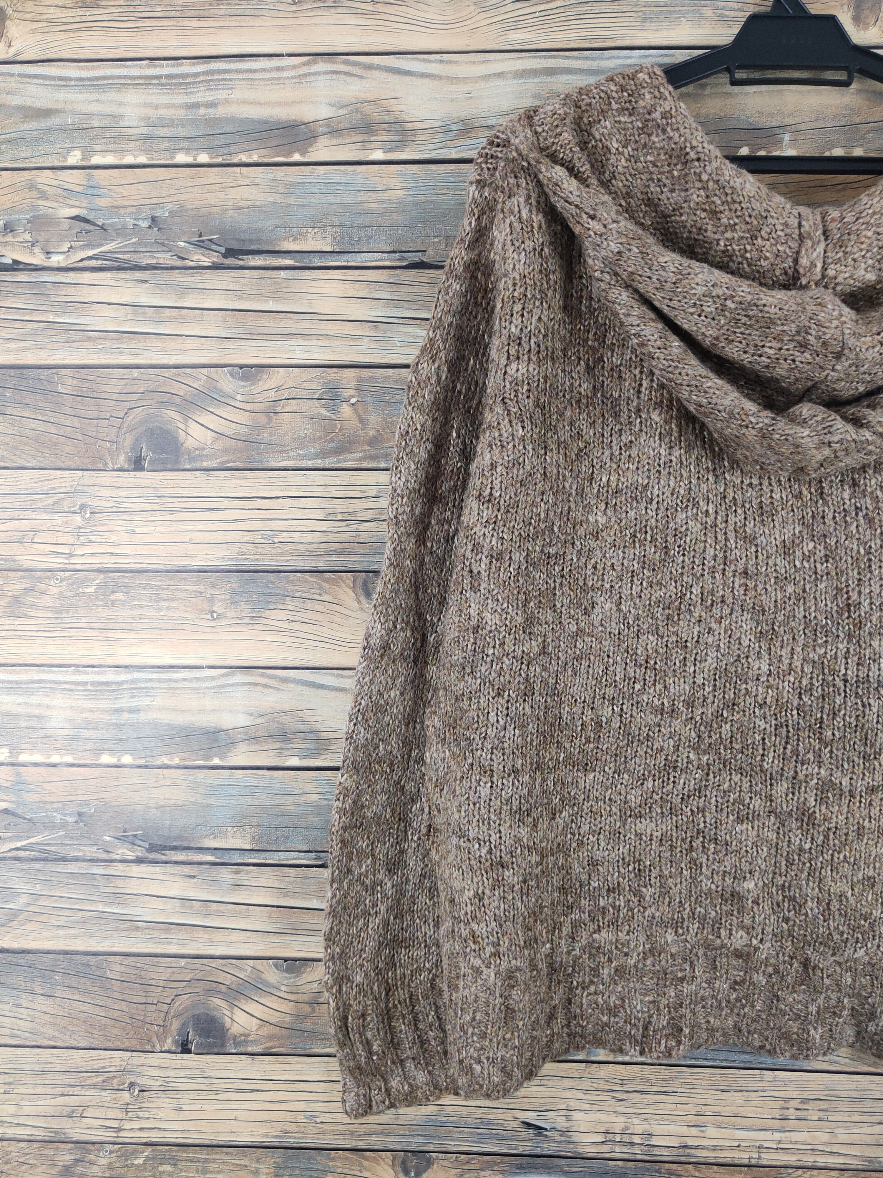 Faded Glory Faded Glory Brown Knitwear Hoodie Sweatshirts #W1477 Size XL / US 12-14 / IT 48-50 - 8 Thumbnail