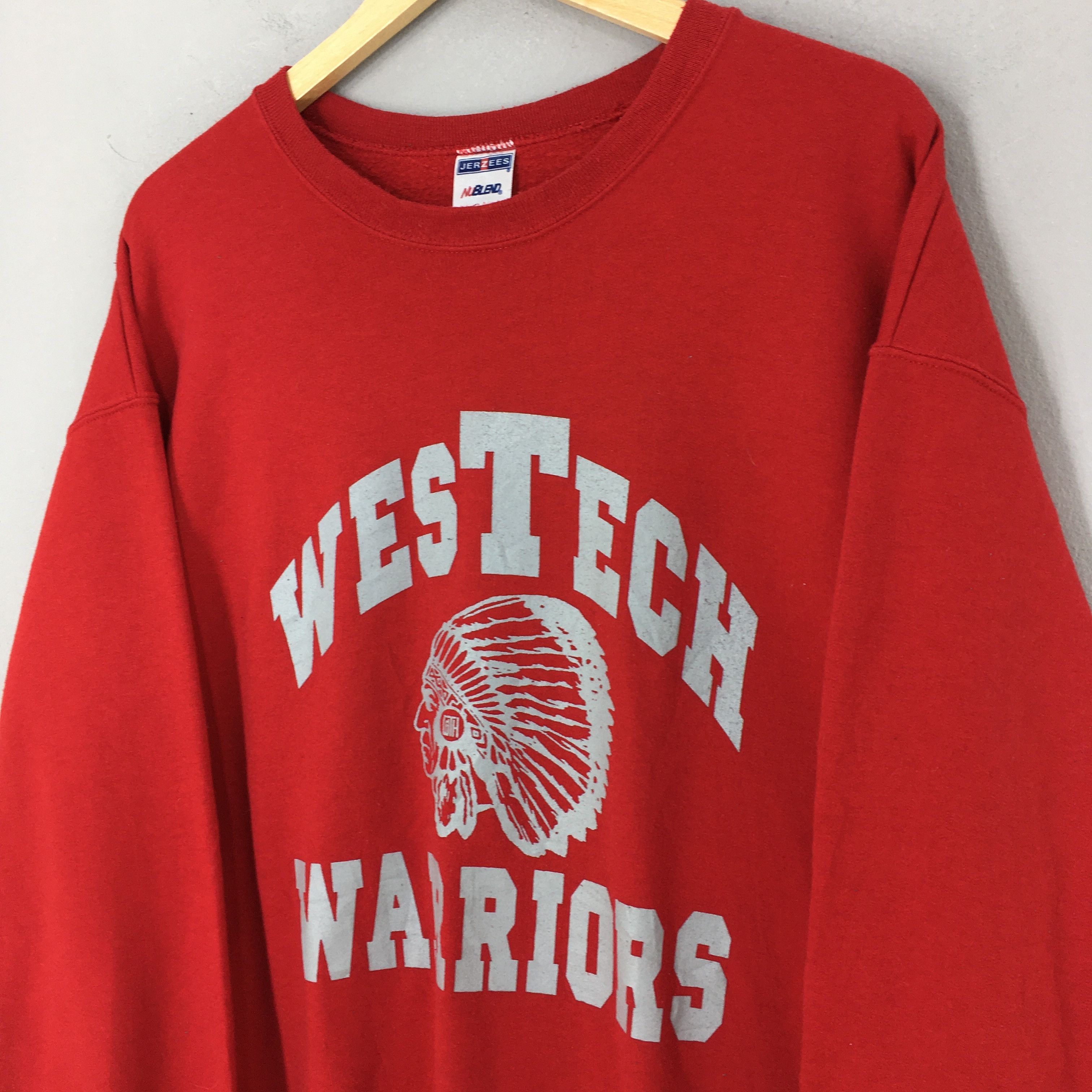 Jerzees × Vintage Vintage West Tech Warriors High School Sweatshirts XLarge Size US XL / EU 56 / 4 - 3 Thumbnail