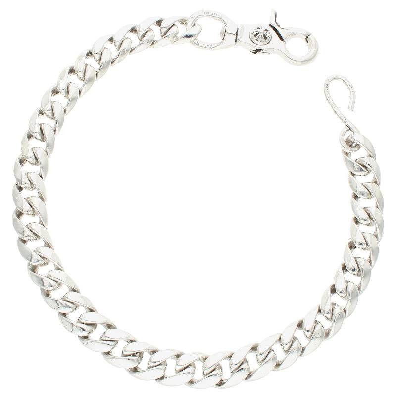image of Chrome Hearts Long Classic Link Wallet Chain in Silver, Men's