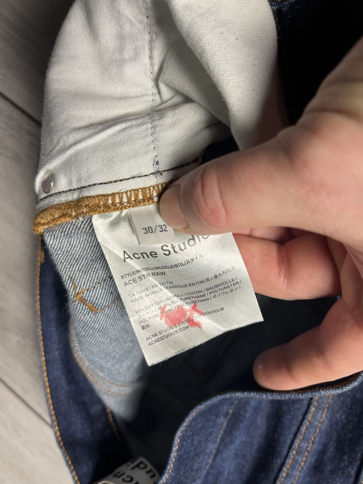 Acne Studios Acne studios Ace Str Raw denim jeans size 30/32 Size US 30 / EU 46 - 4 Thumbnail