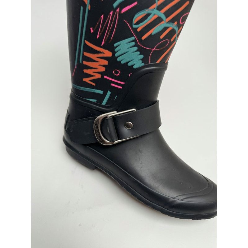 Burberry Burberry Black Doodle Graffiti Rubber Rain Boots Size 35 Size US 5 / IT 35 - 20 Thumbnail