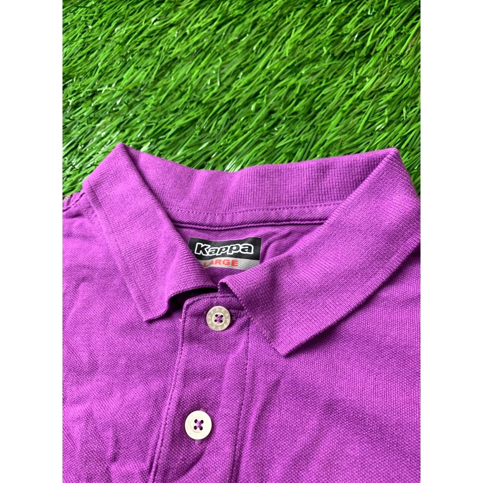 Kappa Kappa Polo Shirt Mens Casual Short Sleeve Violet 2015 Jersey Cotton L Size Size US L / EU 52-54 / 3 - 4 Thumbnail