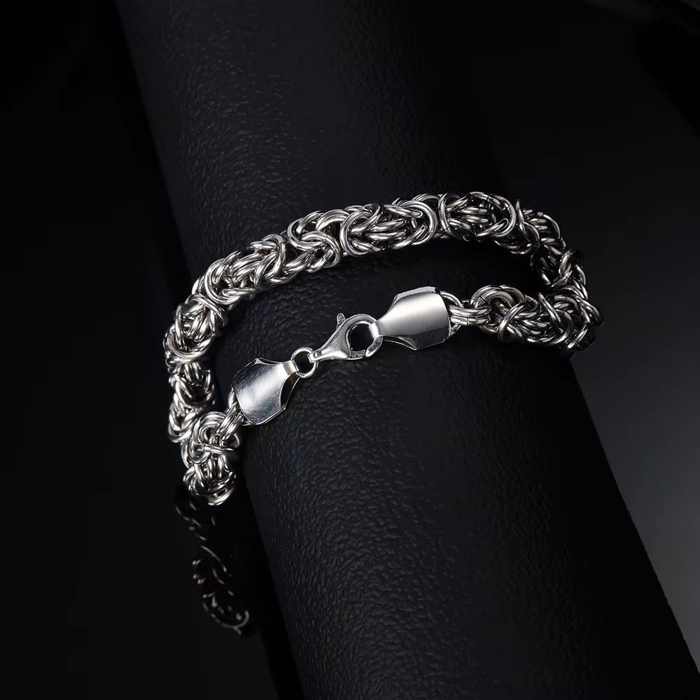 Jewelry Polished Miami Cuban Smooth Chain Bracelet Size ONE SIZE - 5 Thumbnail