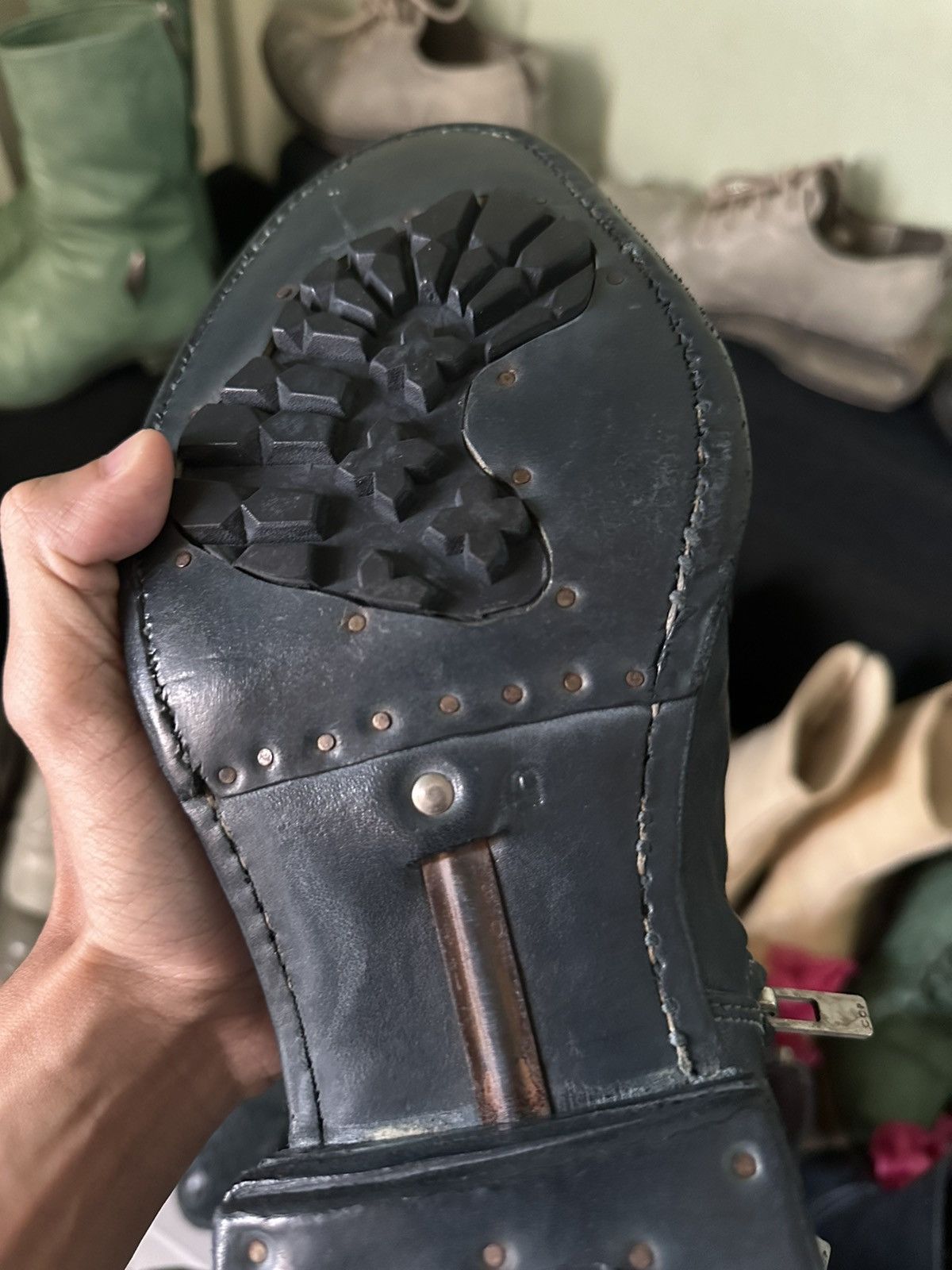 Carol Christian Poell Prosthetic Spur Biter Crimp Front Boots AM/2757SP PTC/29 Size US 10 / EU 43 - 8 Thumbnail