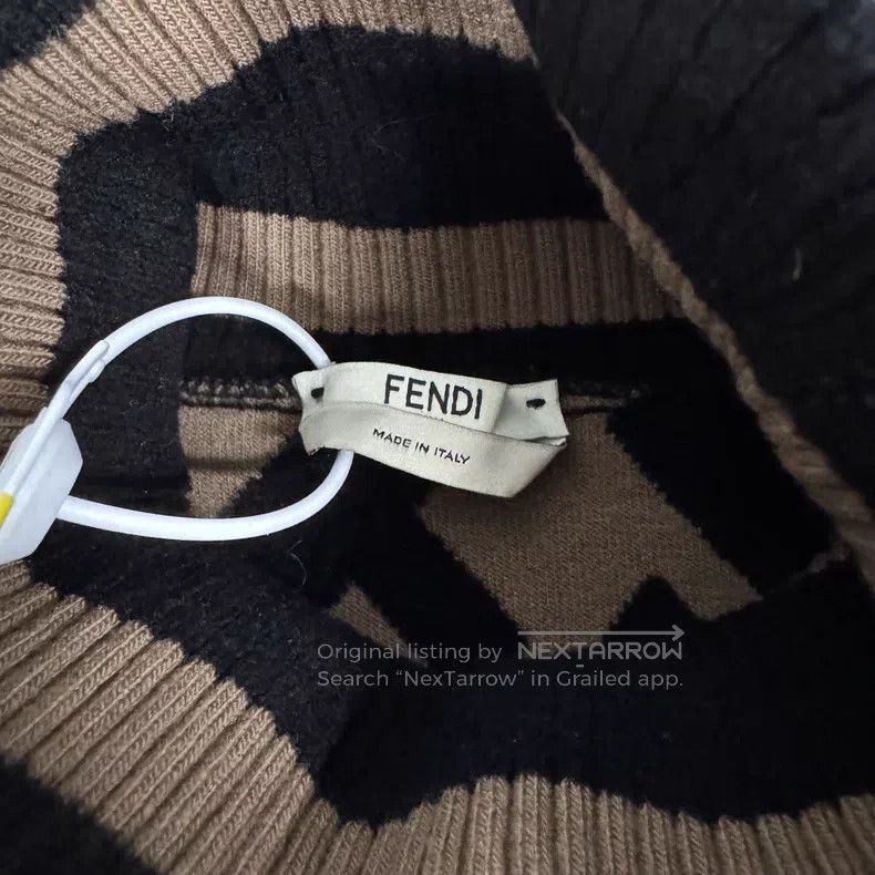 Fendi Fendi Embroidered vintage print cashmere poncho sweater Size XS / US 0-2 / IT 36-38 - 5 Thumbnail