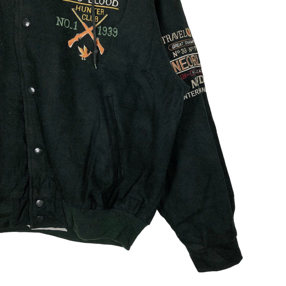 Japanese Brand 🔥90’s Wool Varsity Jacket Neo Blood Big Logo Spell Out Size US M / EU 48-50 / 2 - 5 Thumbnail