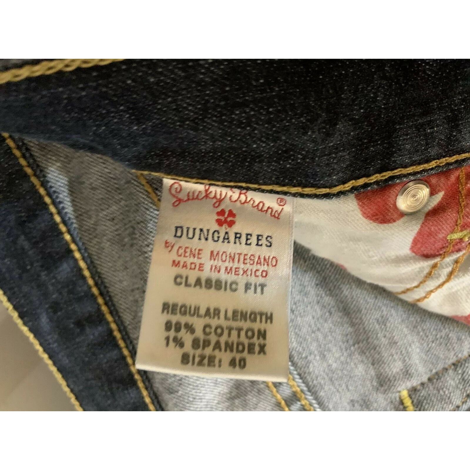Lucky Brand Lucky Brand Zipper Fly Dungarees Denim Jeans W 40 L 31 Size US 40 / EU 56 - 2 Thumbnail