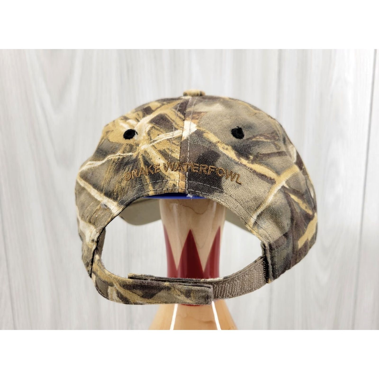 Vintage Drake Waterfowl Duck Hunting Hat Cap Strapback Camouflage Brown Advantage Max Men Adjustable Brown Camouflage Cap Hat Baseball Style Baseball Cap Mens Size ONE SIZE - 7 Thumbnail