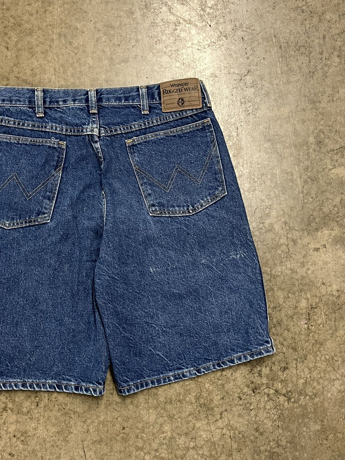 Vintage Jorts vintage wrangler baggy fit denim shorts summer hype Size US 32 / EU 48 - 6 Thumbnail