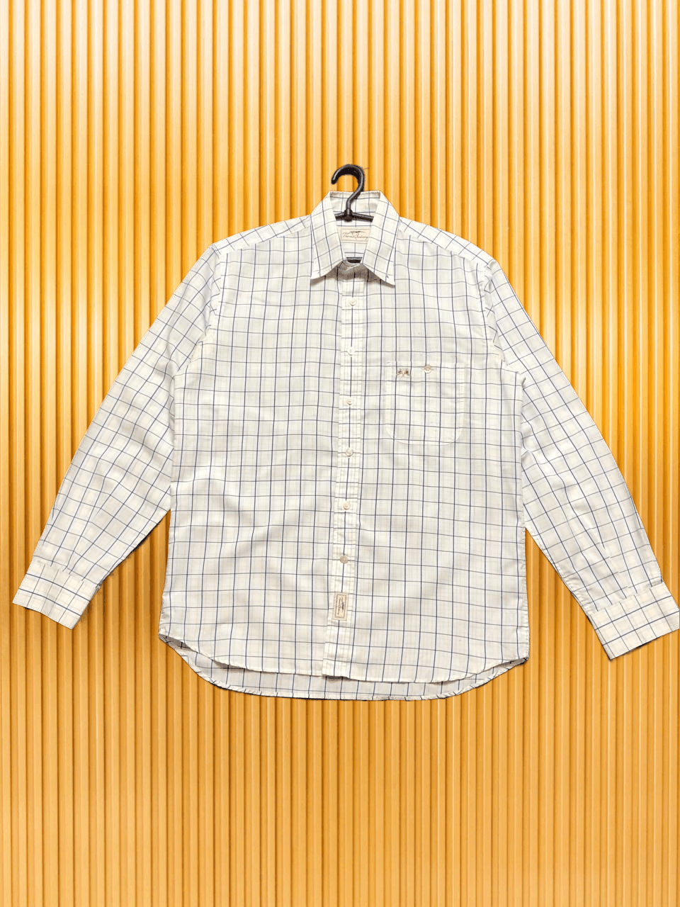 Burberry Vintage whtie print Shirt Thomas Burberry crazy Y2K luxury Size US M / EU 48-50 / 2 - 1 Thumbnail