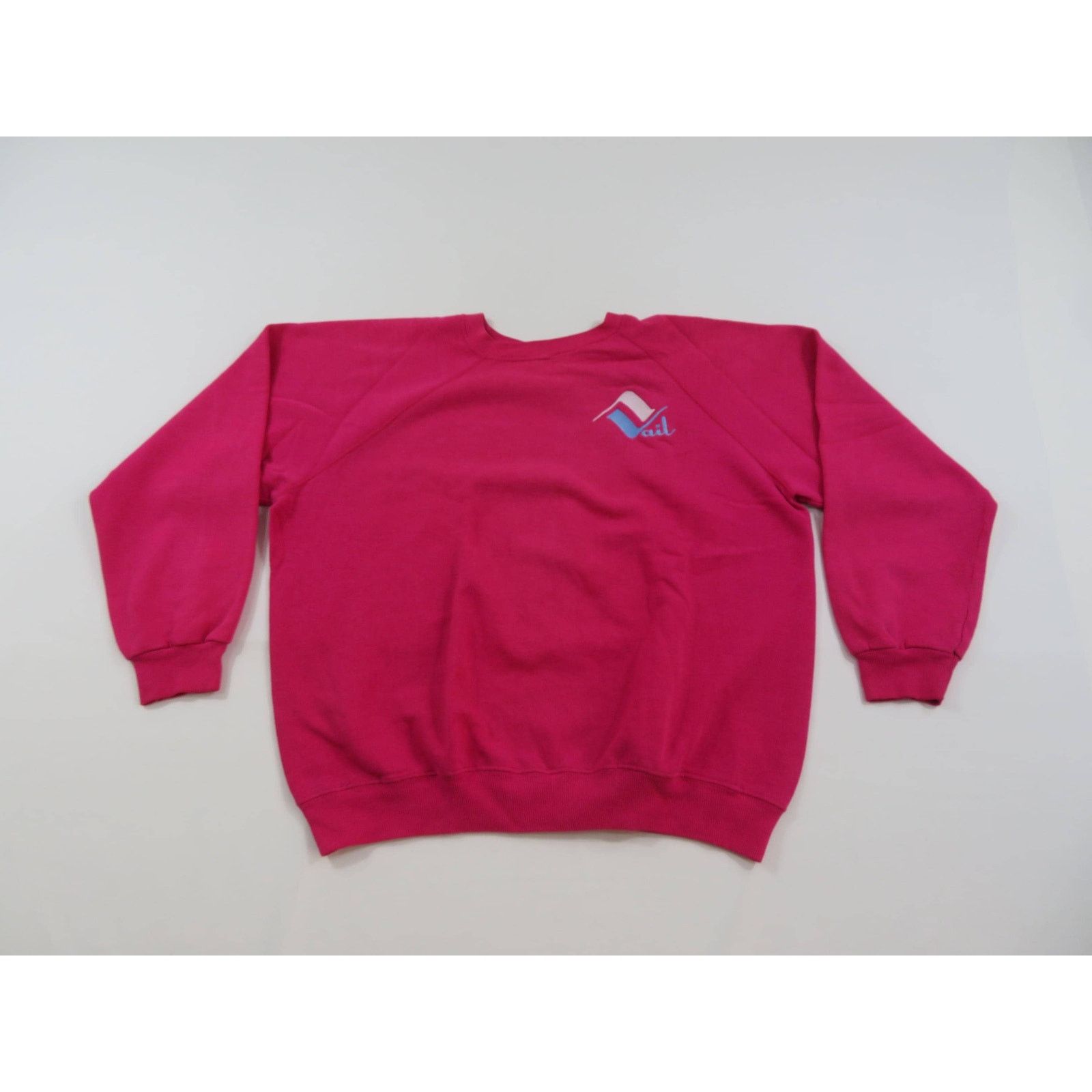 Hanes Vail Colorado Sweatshirt, Raglan Sleeve, Pink Sz XL 1980s Size XL / US 12-14 / IT 48-50 - 1 Thumbnail