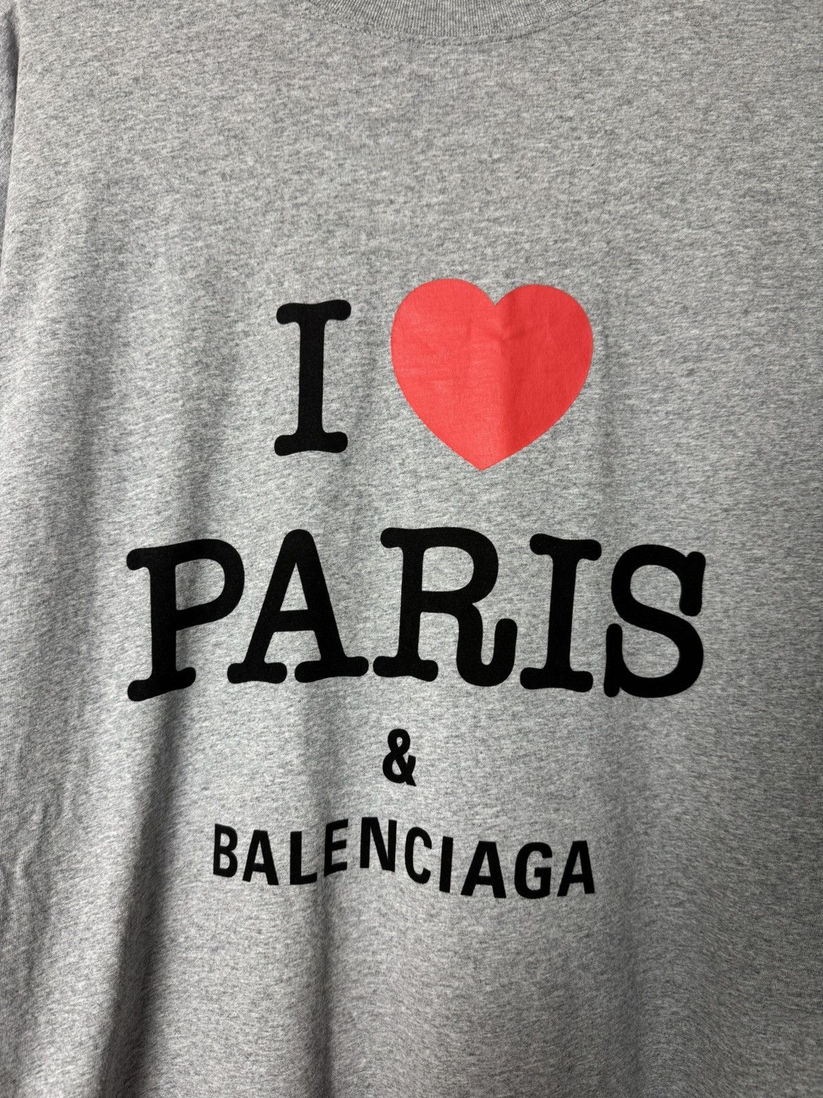 Balenciaga BNWT Balenciaga “I Love Paris” Oversized Tee Luxury Designer Size US M / EU 48-50 / 2 - 3 Thumbnail