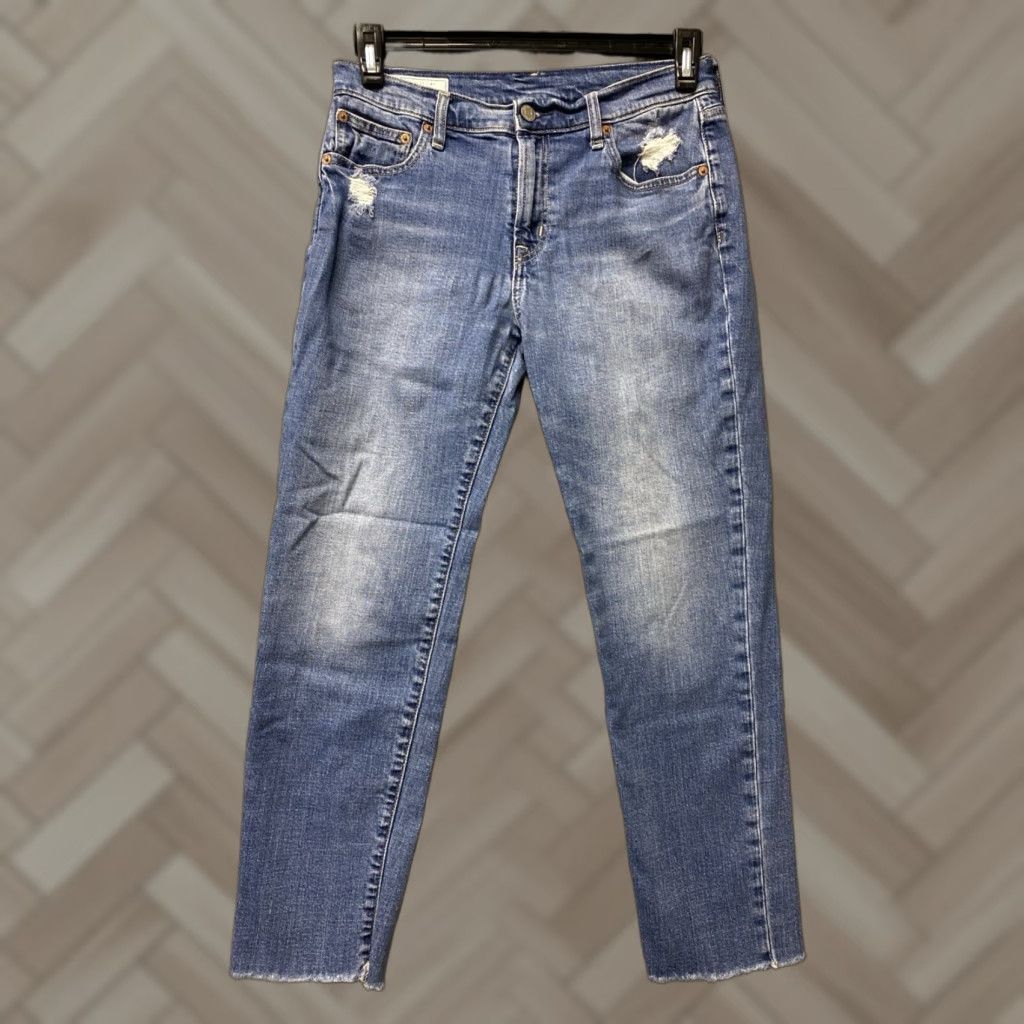 Gap VINTAGE Gap Jeans Women’s 32x30 Denim Blue Straight Leg 5-Pocket 100% Cotton Regular Rise Modern Casual Pants Mens Womens Boys Girls Size 24" / US 00 / IT 34 - 1 Thumbnail