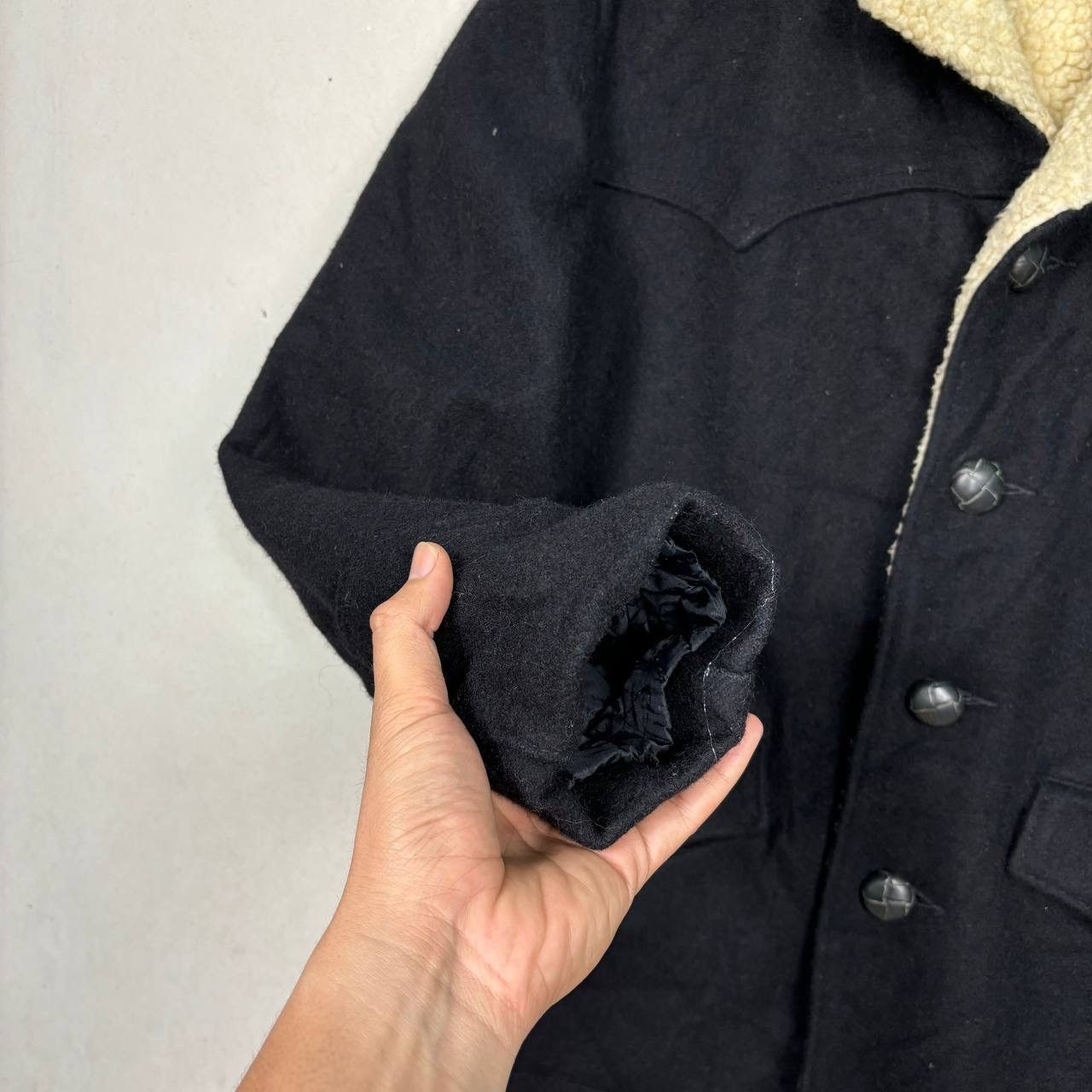 Schott Vintage 80s Schott USA Wool Fur Jacket Size US M / EU 48-50 / 2 - 7 Thumbnail