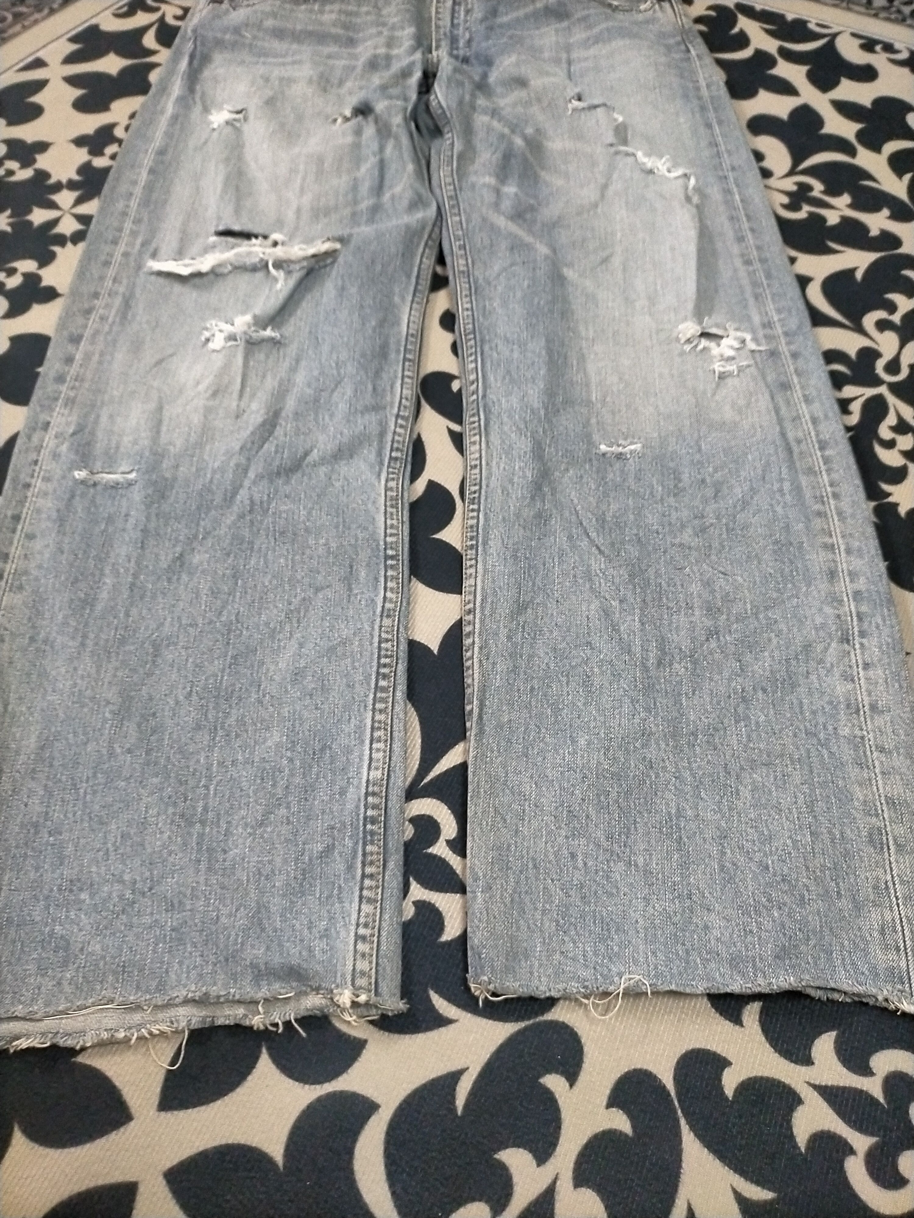Levi's × Levi's Vintage Clothing 🔥Levis Distressed Mudwash Loose Baggy Jeans Size US 34 / EU 50 - 5 Thumbnail