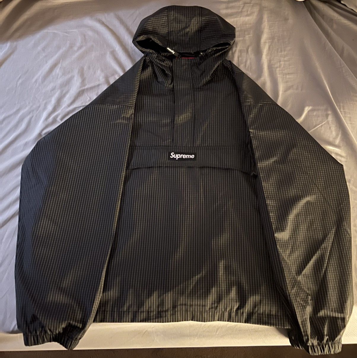 Supreme Reflective Ripstop Anorak Black Size XXL/2XL