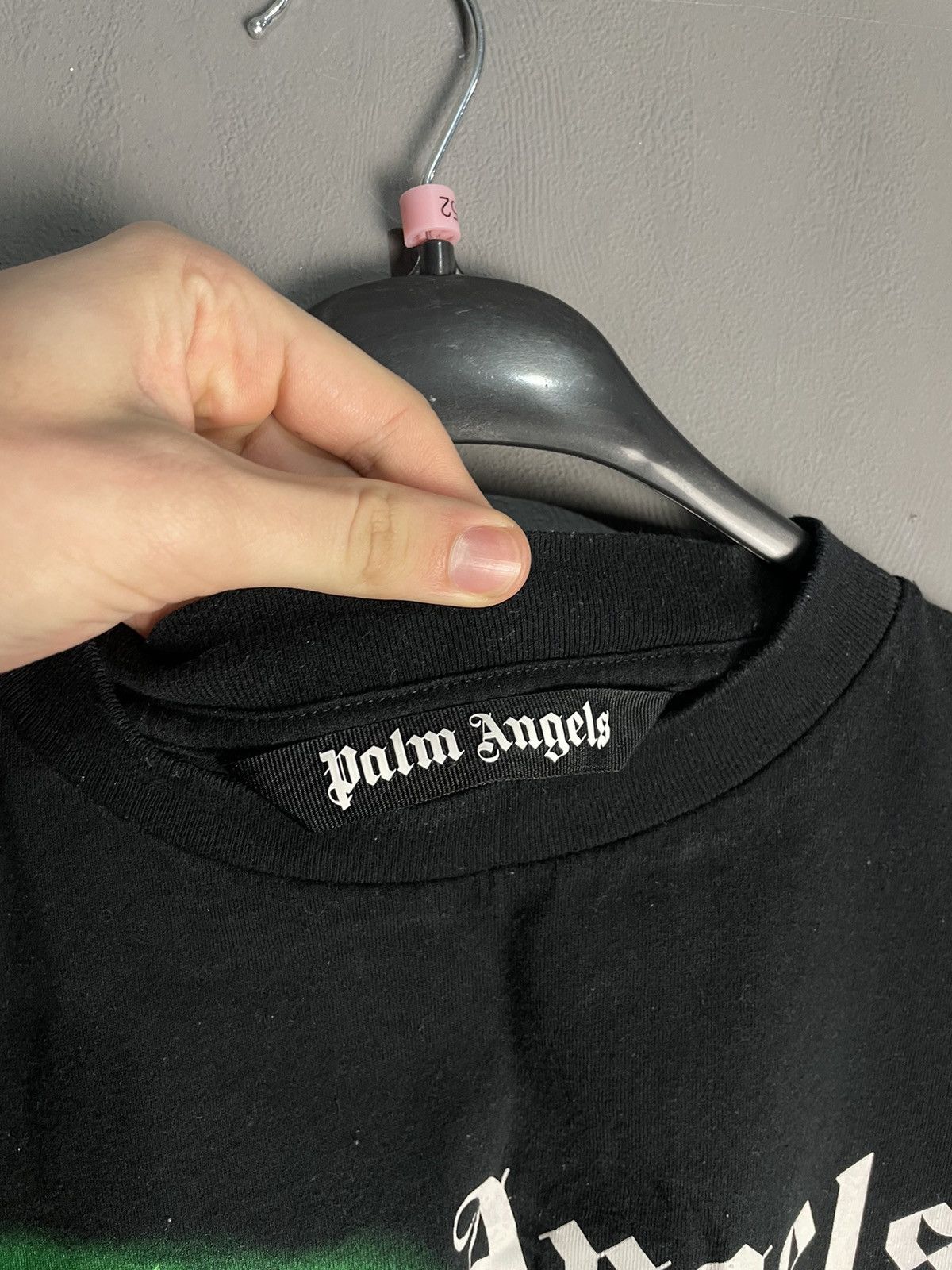 Palm Angels Palm Angels Milano Sprayed Logo T- Shirt Size US M / EU 48-50 / 2 - 4 Thumbnail