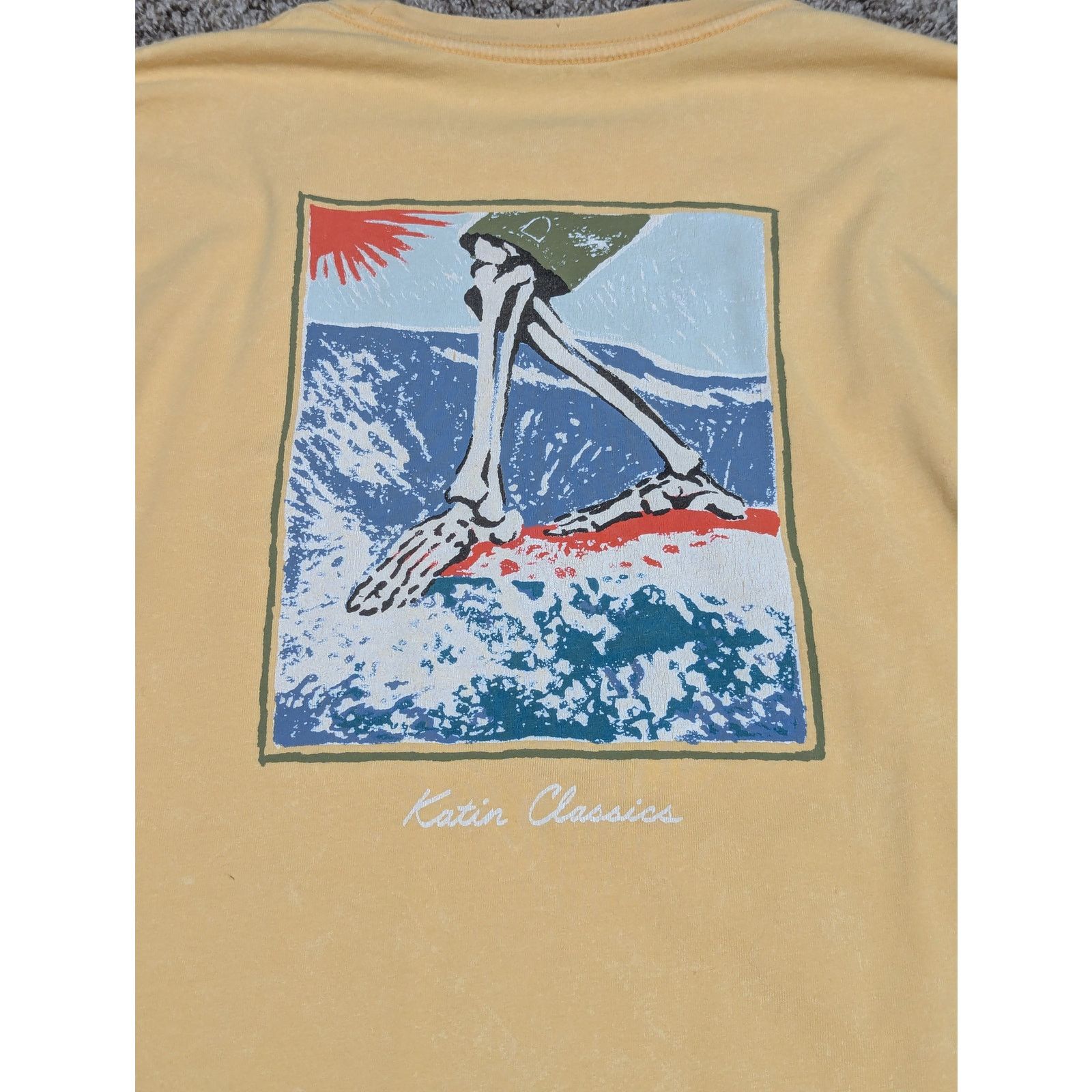 Katin Katin Goner Long Sleeve Tee Shirt Yellow Crewneck Mens Small Size US S / EU 44-46 / 1 - 3 Thumbnail