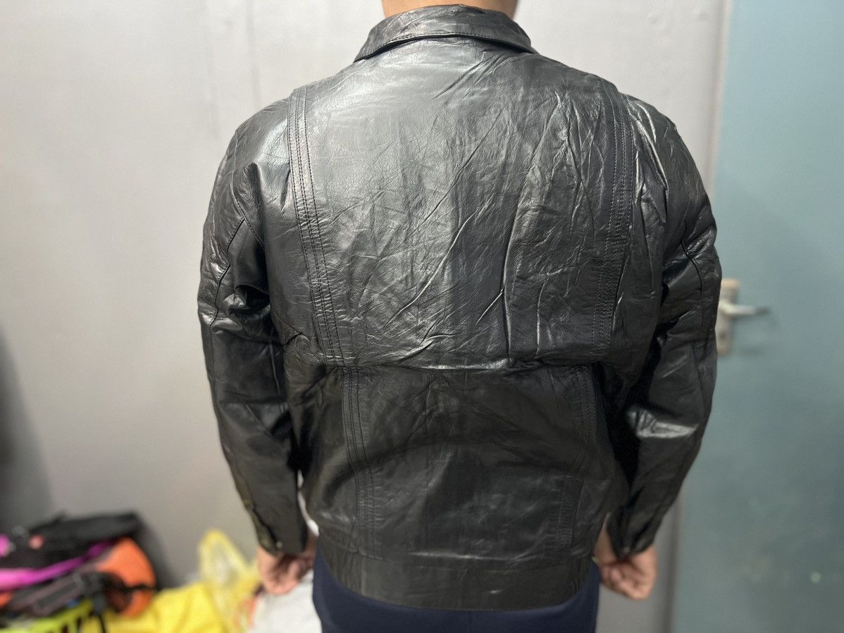 Leather VINTAGE ZIP UP LEATHER JACKET Size US L / EU 52-54 / 3 - 19 Thumbnail
