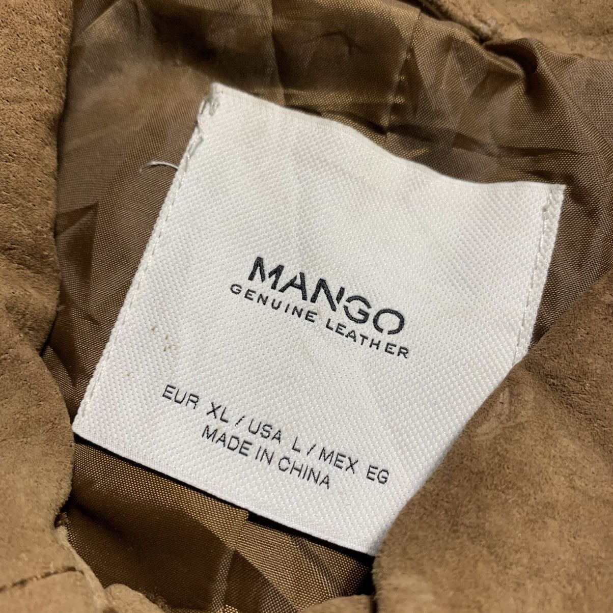 Mango 2000s Mango Real Suede Leather Jacket Classy Style Brown Size L / US 10 / IT 46 - 3 Thumbnail