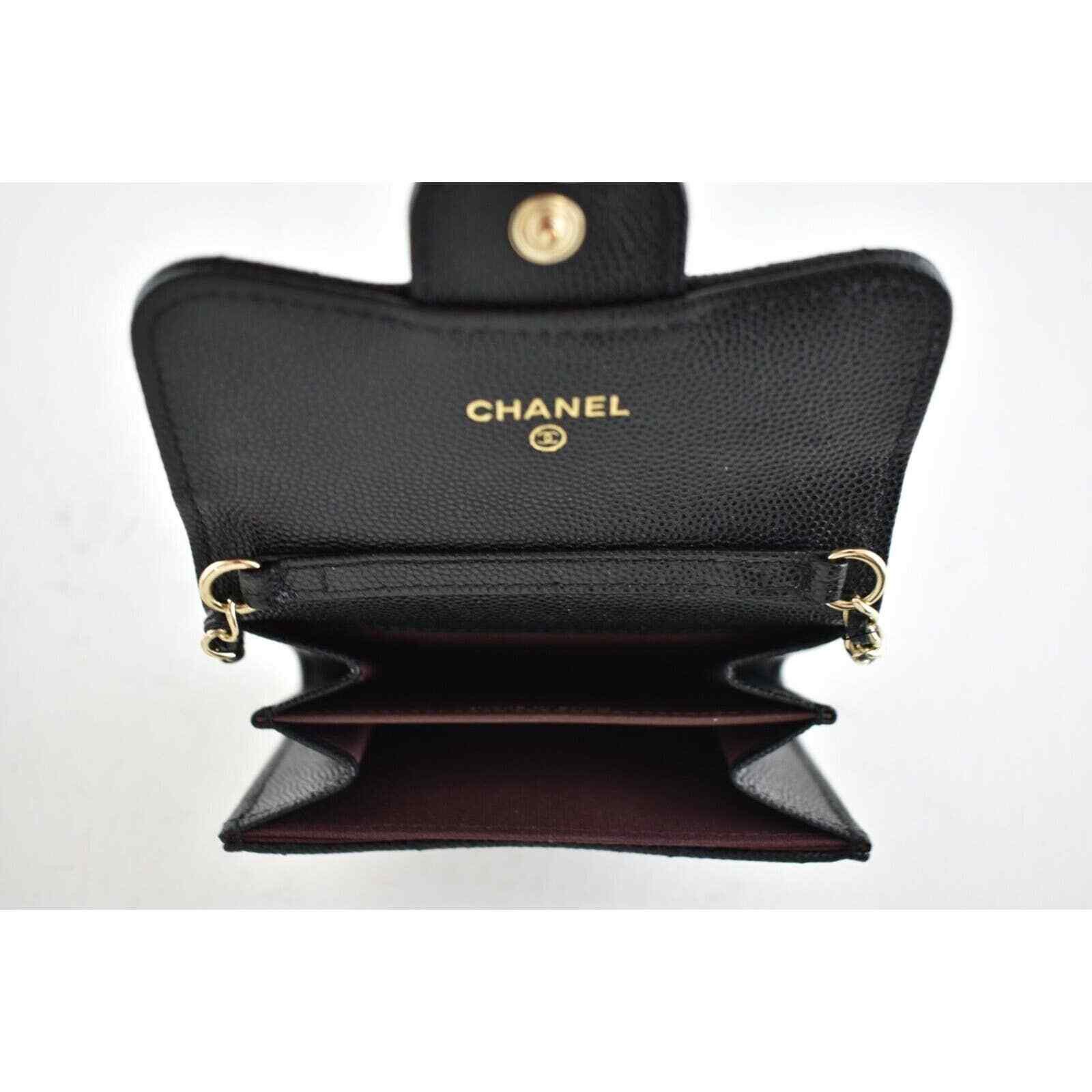 Chanel Chanel Mini Wallet On Chain Gold Card Shoulder Crossbody Bag Size ONE SIZE - 10 Thumbnail