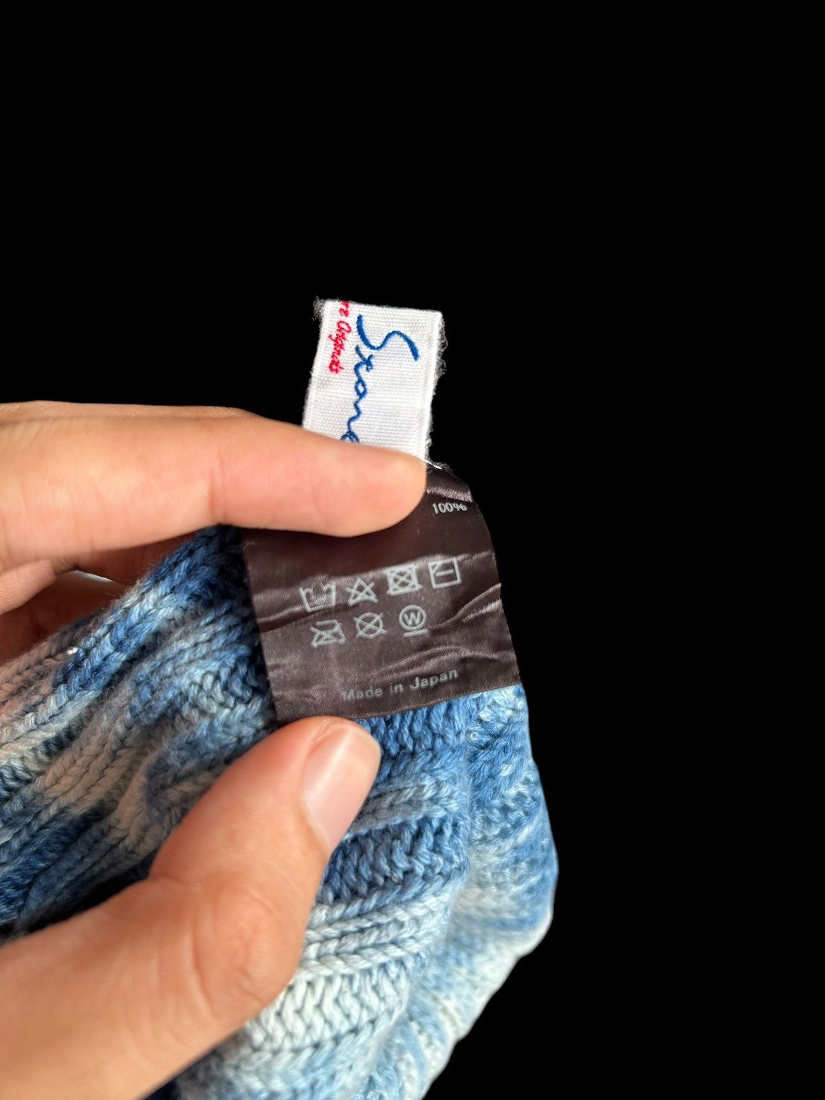 Indigo × Japanese Brand × Kapital Japanese Indigo Design Made in Japan Beanie Hats 🎌 Size ONE SIZE - 5 Thumbnail