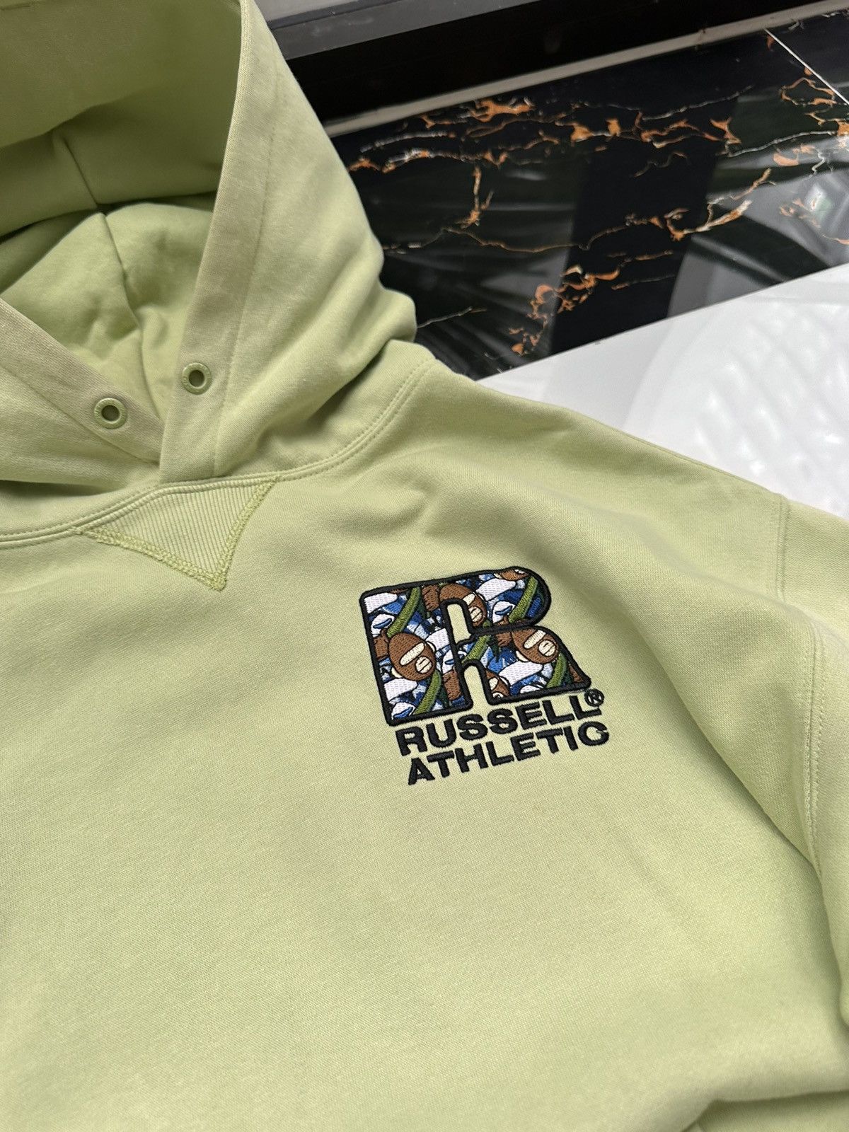 Aape × Russell Athletic × Vintage RARE! AAPE X RUSSELL ATHLETIC VINTAGE BIG LOGO HOODIE Size US M / EU 48-50 / 2 - 7 Thumbnail