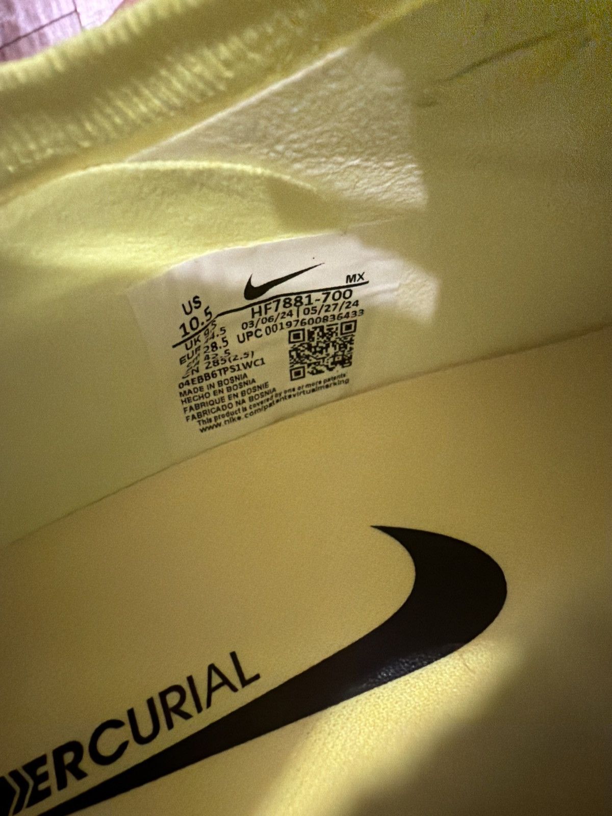 Nike Nike Mercurial Vapor 16 Size US 10.5 / EU 43-44 - 6 Thumbnail