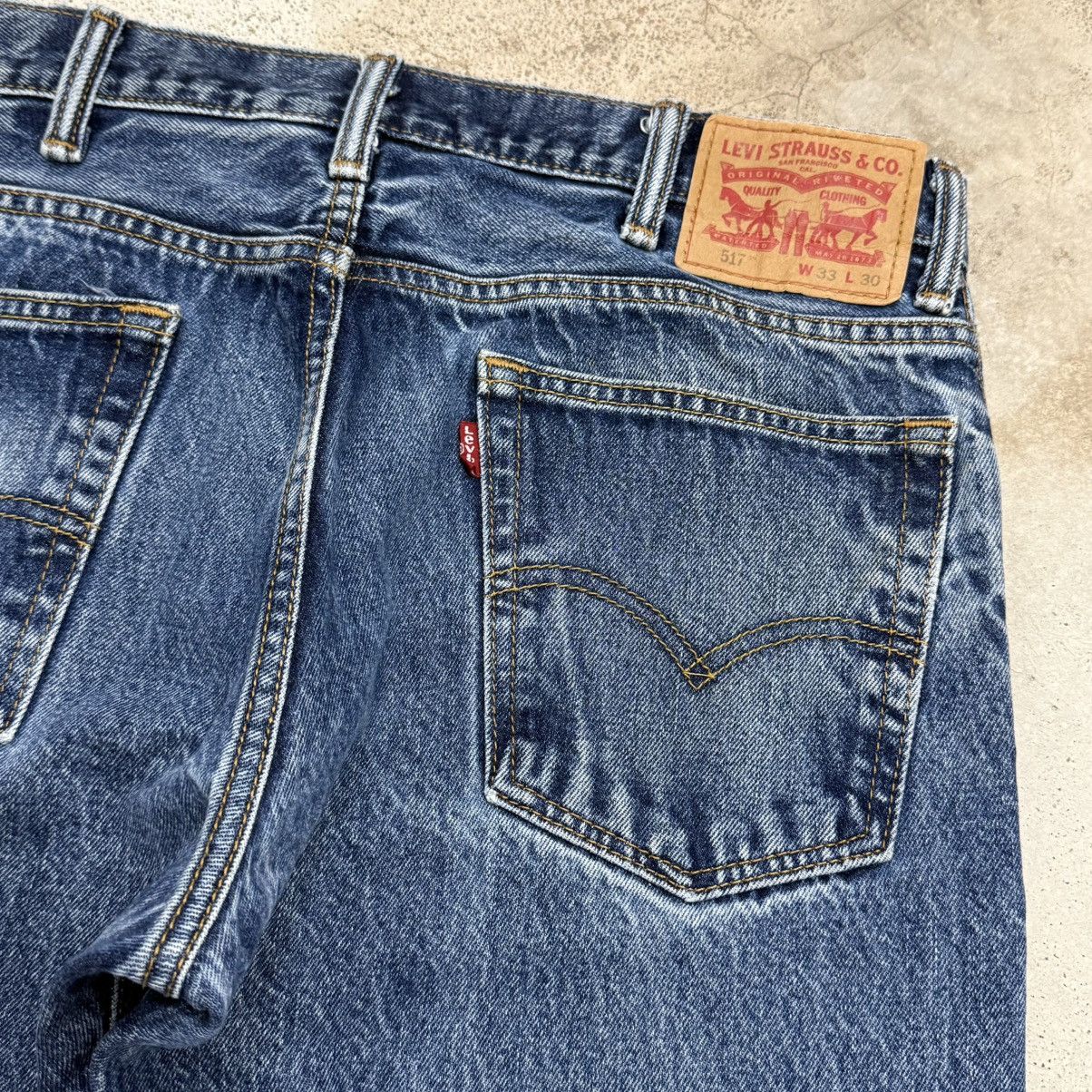 Levi's Vintage Late 90s Levis 517 Stonewashed Denim Pants Size US 33 - 14 Thumbnail